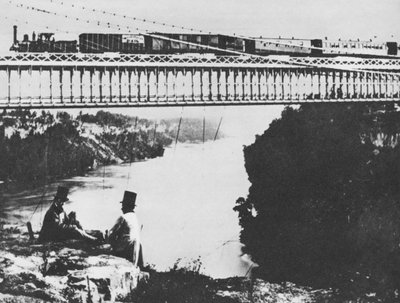 Primo ponte ferroviario sul Niagara da William England