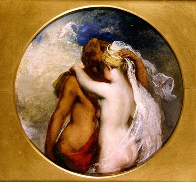 Ninfa e satiro da William Etty