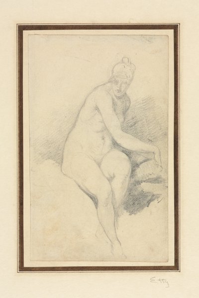 Nudo Seduto da William Etty