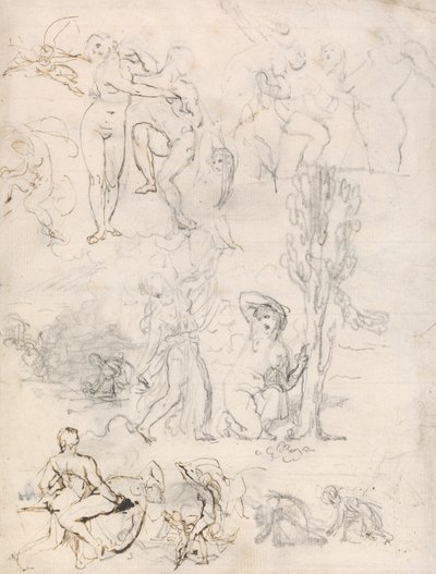 Foglio di schizzi da William Etty