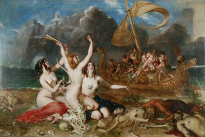 Le sirene e Ulisse da William Etty