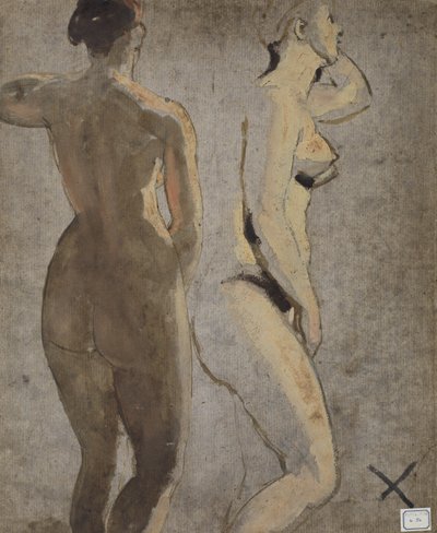Due nudi femminili in piedi da William Etty