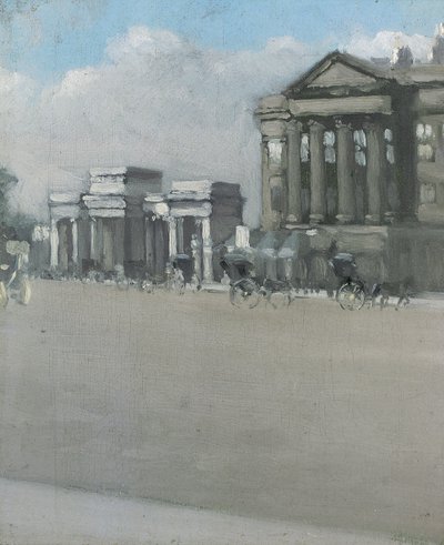 Hyde Park Corner nella nebbia da William Evelyn Osbourne