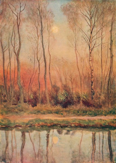 Un Canale del Surrey, Sera, c. 1893 da William Eyre Walker