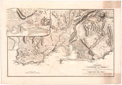 Mappa di Cadice da William Faden