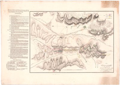 Piano che mostra la battaglia di Albuera da William Faden