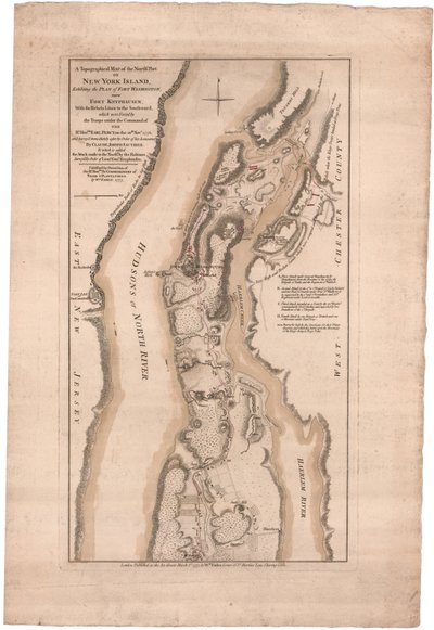 Mappa topografica della parte settentrionale dell