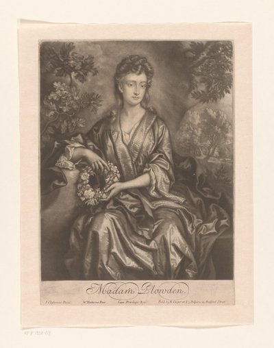 Ritratto di Sarah Chicheley, Madam Plowden da William Faithorne (I)