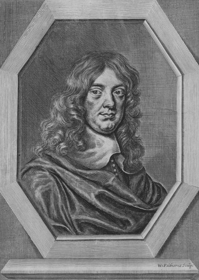 Abraham Cowley, poeta inglese da William Faithorne