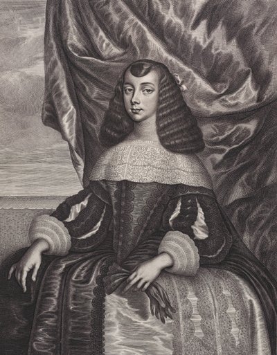 Caterina di Braganza, 1662 da William Faithorne