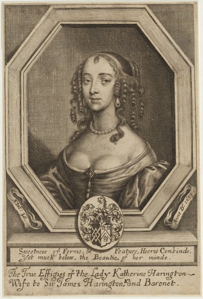 Lady Katherine Harrington da William Faithorne