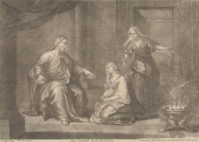 Maria lodata, Marta rimproverata da William Faithorne