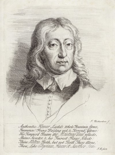 Ritratto di John Milton da William Faithorne