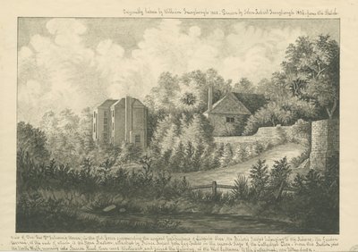 Cattedrale di Lichfield Close - Casa del Dr. Falconer: disegno a penna e inchiostro, 1800 da William Fernyhough