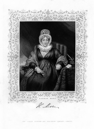 Hannah More, scrittrice religiosa e filantropa inglese da William Finden