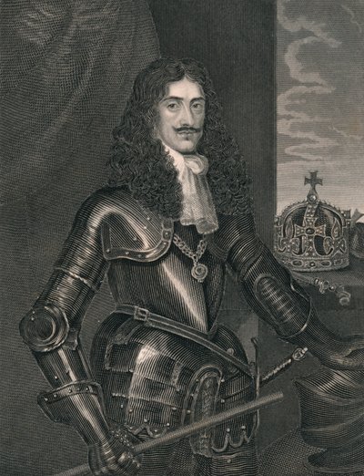 Re Carlo II, metà XIX secolo da William Finden