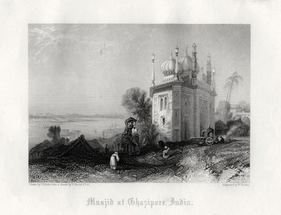 Moschea a Chazipore, India da William Finden