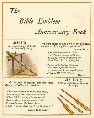 Pagina dal Libro Emblema della Bibbia da William Foster