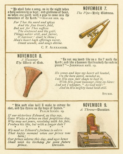 Pagina dal Libro Anniversario della Bibbia Emblema da William Foster