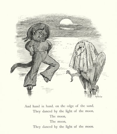 Il gufo e la gattina (incisione) da William Foster
