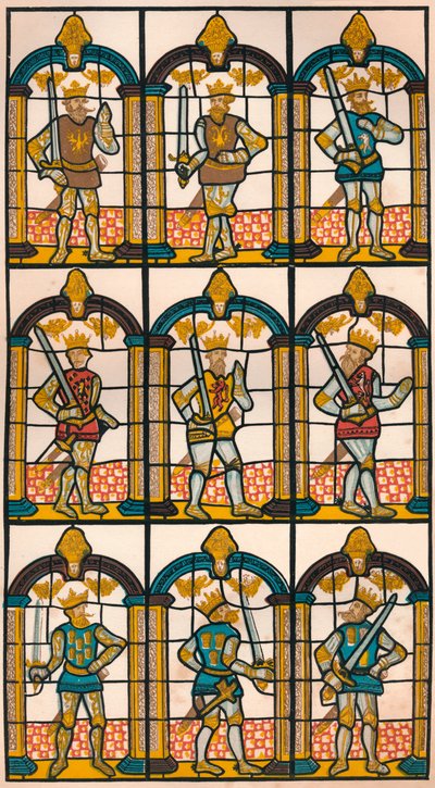 Finestra dipinta - Due conti sassoni di Mercia e sette conti normanni di Chester da William Fowler