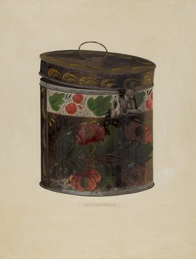 Contenitore di latta, c. 1937 da William Frank
