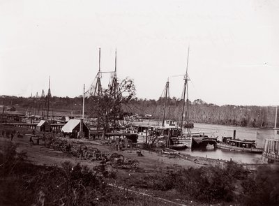 Broadway Landing, fiume Appomattox da William Frank Browne