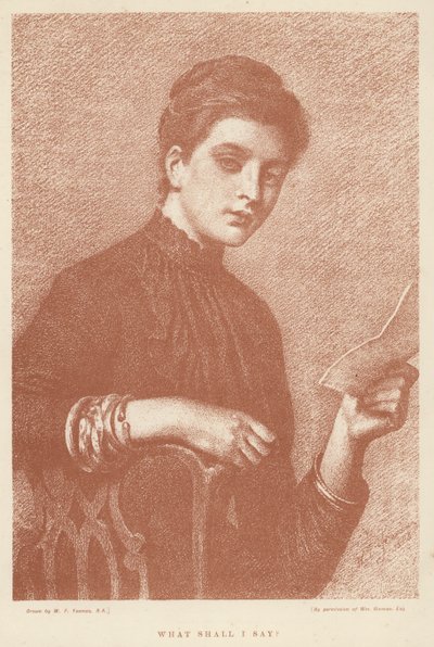 Cosa devo dire? da William Frederick (after) Yeames