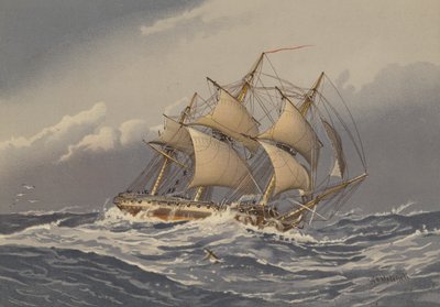 Fregata da 28 cannoni, circa 1794 da William Frederick Mitchell