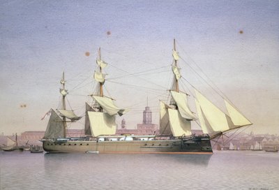 H.M.S. Monarch a Plymouth da William Frederick Mitchell