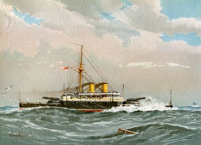 HMS Rodney, nave da battaglia di prima classe della Royal Navy da William Frederick Mitchell