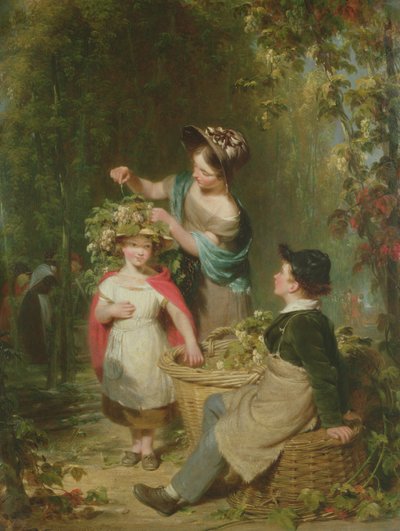 La ghirlanda di luppolo da William Frederick Witherington