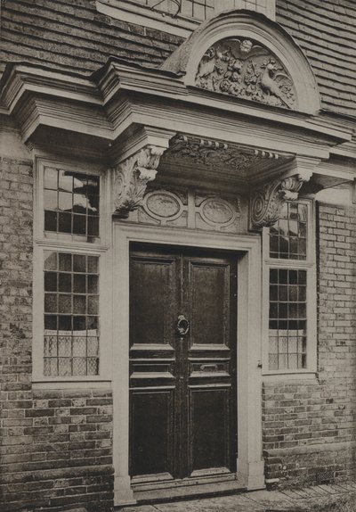Porta, Burwash, Sussex (foto in bianco e nero) da William Galsworthy Davie