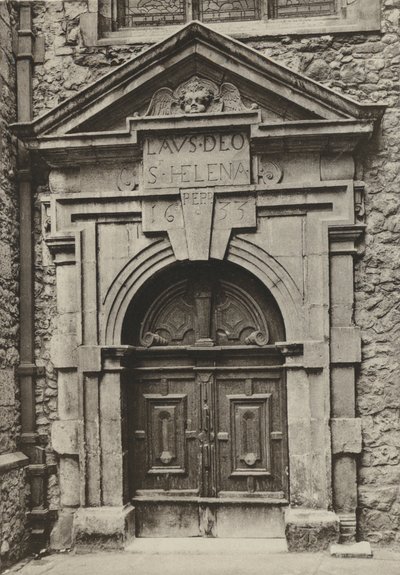 Porta, Chiesa di St Helen, Londra da William Galsworthy Davie