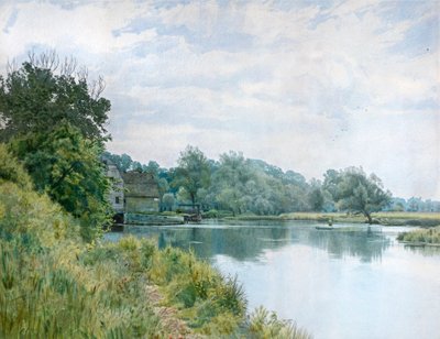 Il fiume Ouse e il mulino a Hemingford Grey da William Garden Fraser