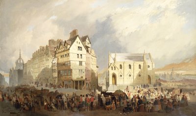 Veduta del Lawn Market, Edimburgo da William Gavin Herdman