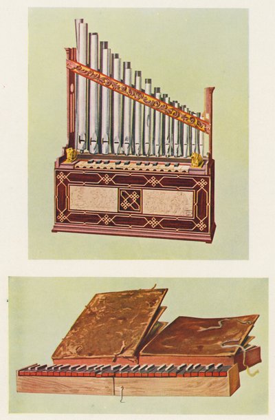 Strumenti musicali: Organo portatile e regal biblico da William Gibb