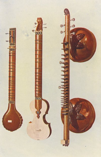 Strumenti musicali: Sitar e Vina da William Gibb