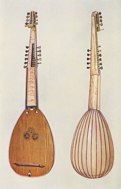 Strumenti musicali: Tiorba da William Gibb