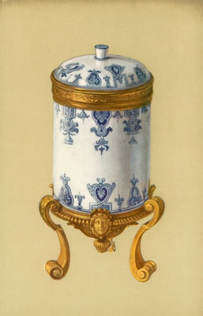 Toilette-pot, St Cloud, con Montatura in Ormolu (litografia a colori) da William Gibb