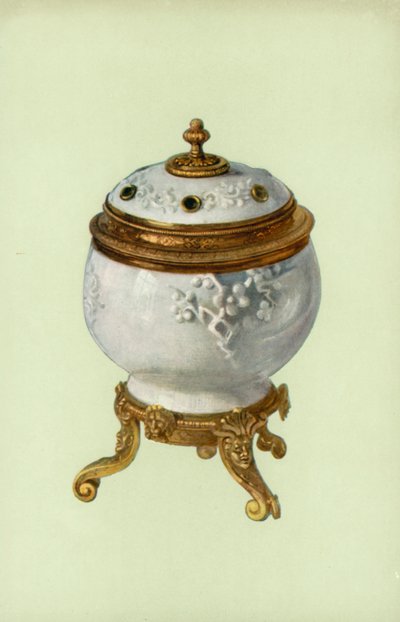 Vaso, Porcellana Fuchien, con Montatura in Argento Dorato di Luigi XIV (litografia a colori) da William Gibb