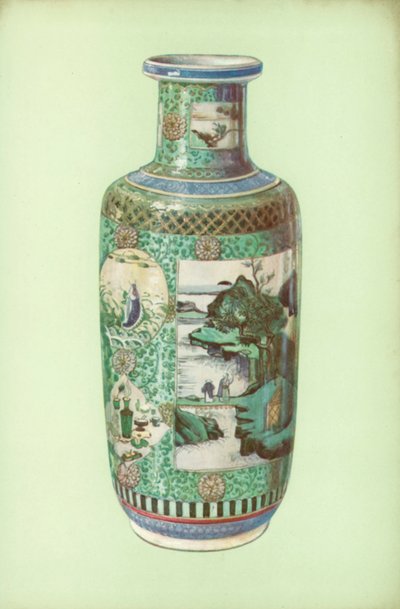 Vaso, famille verte, cinese, periodo di K