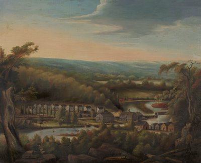 La fabbrica di armi di Eli Whitney, verso: Maniscalco che ferra un cavallo da William Giles Munson