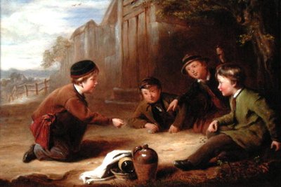Giocando a Biglie, c.1865 da William Gill
