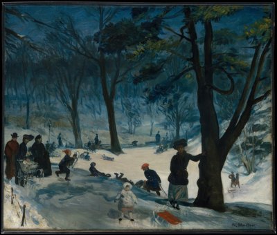 Central Park, inverno da William Glackens