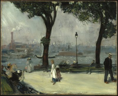 Parco del fiume East da William Glackens
