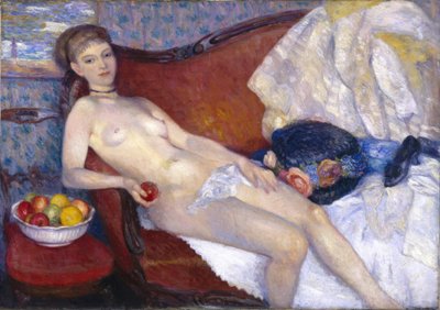 Nudo femminile con mela da William Glackens