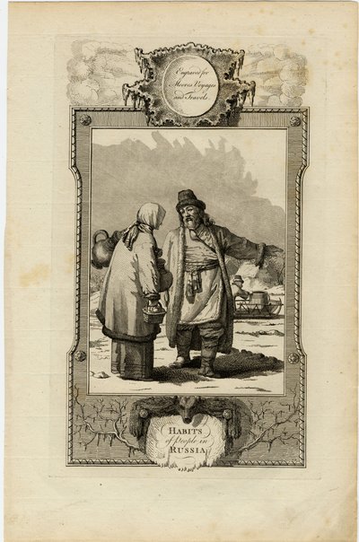 Costumi dei Moscoviti, ca 1730 da William Grainger