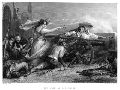 Assedio di Saragozza, Spagna, Guerra Peninsulare, 1808 c1822-c1870 da William Greatbach