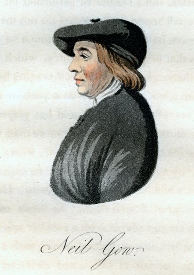 Neil Gow, violinista scozzese, 1800 da William Green